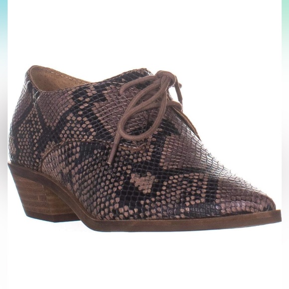 7.5 Lucky Brand Lk-erreka Loafer in Dusty Rose, Brogue Lace Up - Picture 1 of 7